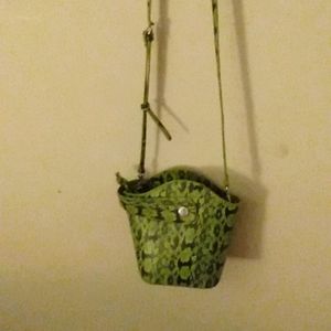 Green Cheetah Purse